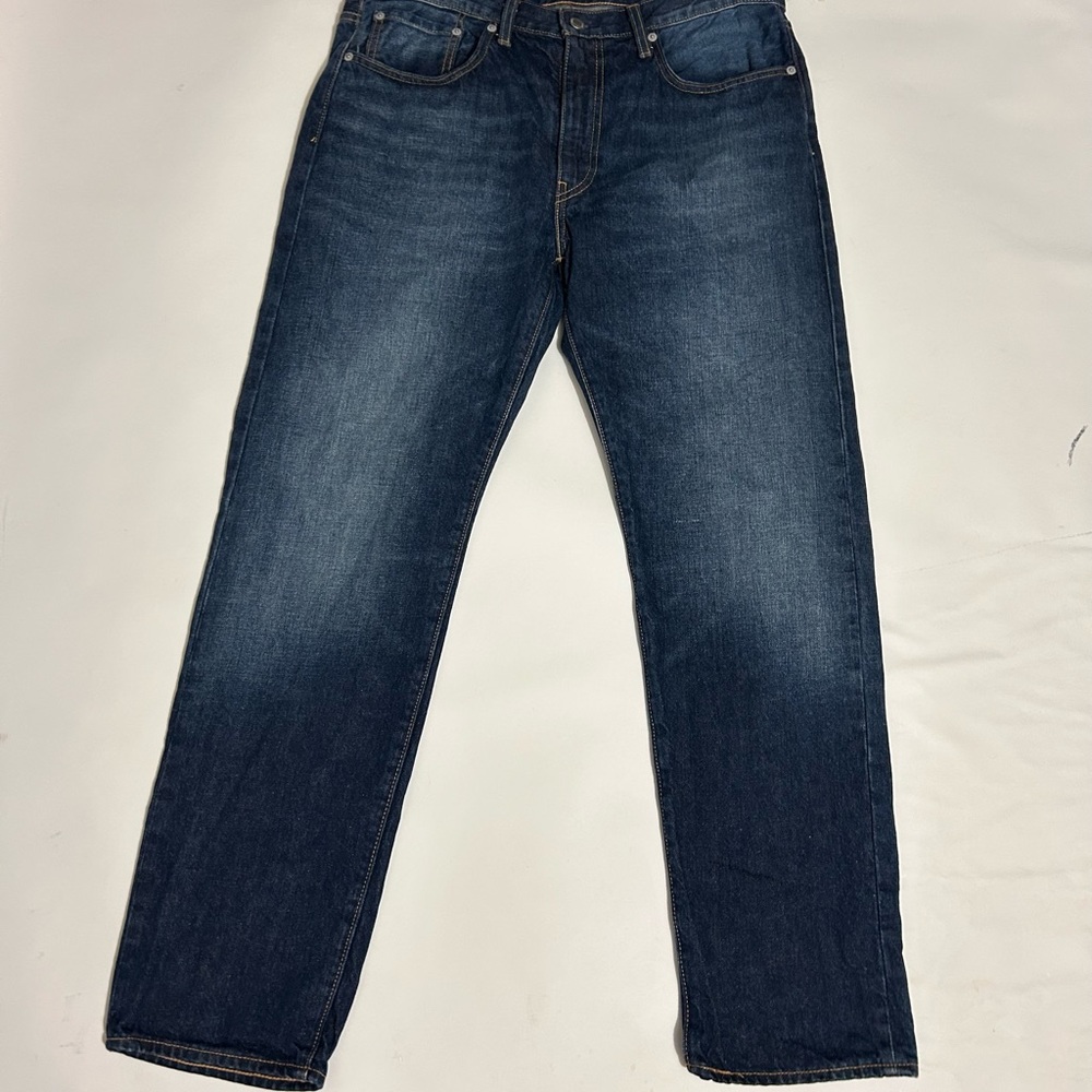 Levi’s Men’s 502 Premium Wellthread Regular Hemp  Taper Jeans Dark Wash 36x32